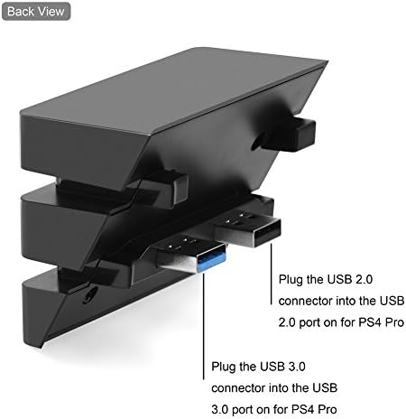 Mxzzand Хъб 2.0 и 3.0 5-Портов Сплитер-Удължител за PS4 High Speed за конзолата PS4 Pro