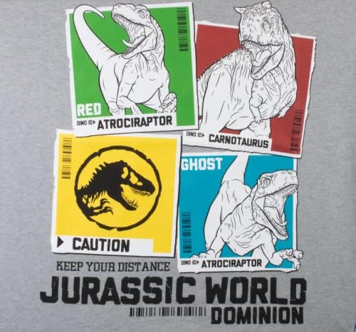 Hoody и тениска Jurassic World Dominion Combo от 2 теми за момчета, Hoody с качулка за момчета и комплект от тениска
