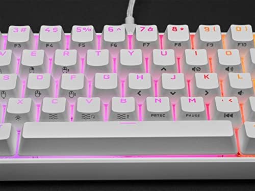 Детска клавиатура Corsair - K65 RGB Mini, жичен, 60% Ръчна, CH-9194114-NA, Cherry MX Speed Линеен Превключвател с кнопочными капачки