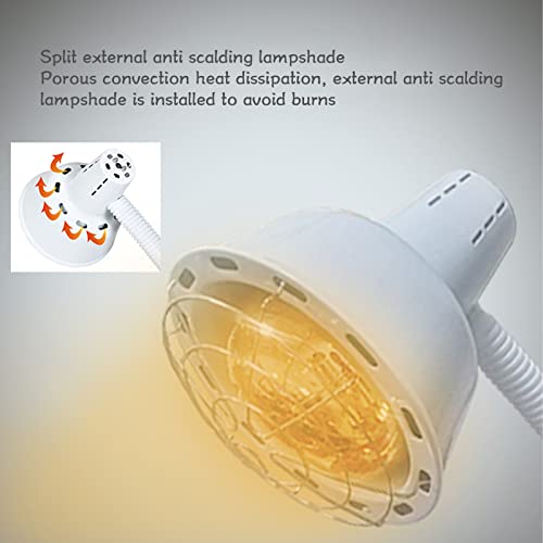 Лампа инфрачервена радиация с Регулируем терапевтично устройство червена светлина за облекчаване на болки в ставите и мускулите