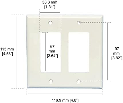 Стенни панела NBG LAN 2-Gang Decora Цвят на рамката-Бяла 10 бр. в опаковка