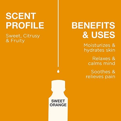 Набор от етерични масла от портокал за дифузьор и Розова здравец за кожа - Натурален Набор от Етерични масла за Терапевтични