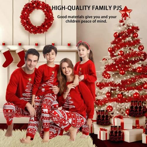 Oriental eLife/ едни и Същи Коледни Пижами За Семейството, Коледни Комплекти Пижам с Елф, Коледни Празнични Семейни Пижами За Жени