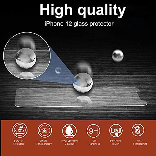 AMINI24 Прозрачен калъф за iPhone 11 pro с предпазни филм за екрана – устойчив на удари нескользящий кристално чист калъф за вашия