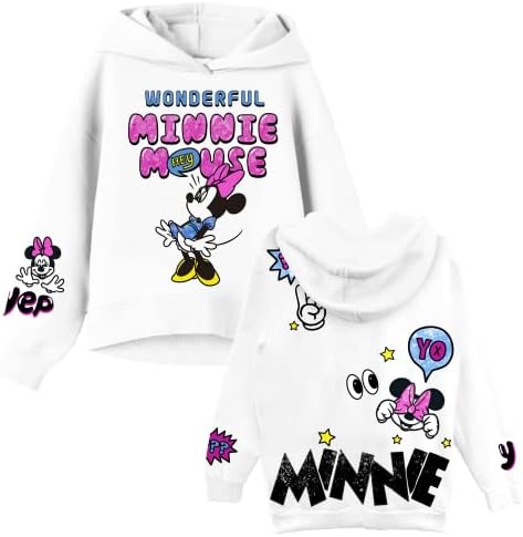 Hoody с качулка за момичета Minnie Mouse - Пуловер с качулка Minnie Mouse Бъркалка - Размери 4-16