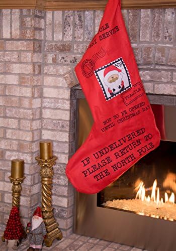 Deli Creations, 1 опаковка, Класически Коледни Чорапи, Подвесное Декорация, подарък Плюшено Голям размер 37 Инча за Семейния Празнични