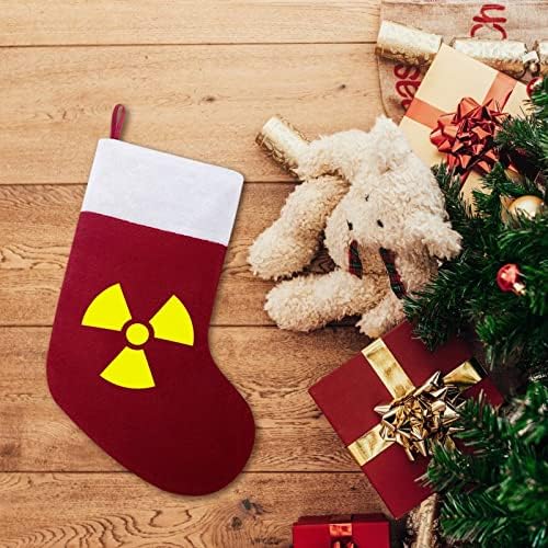 Ядрена Радиация Коледни Окачени чорапи Чорапи за Коледно Камина Празничен Начало Декор