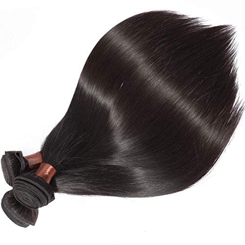 BLACKMOON HAIR Бразилски Косата 3 Лъч Тъче Девствени Непреработени Пряка Човешка Коса 28 28 28 инча Бразилски права Коса с Естествен