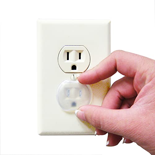 Капачки за контакти Dreambaby за електрически контакти - Защитни капачки за домове за деца - 12 броя - Бял Модел L1021