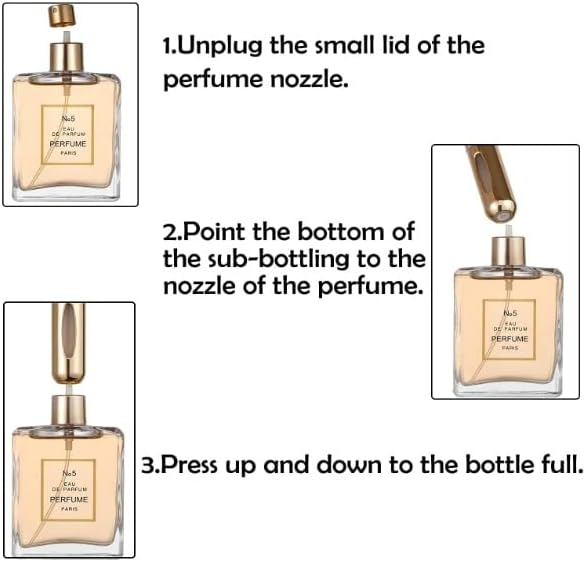 Мини-за многократна употреба-Практичният Флакон на парфюма с опаковка, за да джоба, в чантата или агент - 5 мл (Блестящо злато)