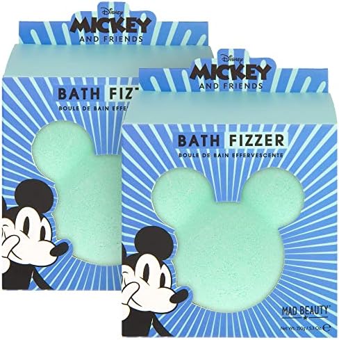 Шипучка за баня MAD Beauty 2 Count Mickey Mouse от Disney Mickey & Friends - Всяка шипучка представлява крушка-бомба Blue Spa за