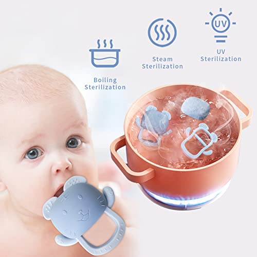 Детски играчки за никнене на млечни зъби за бебета 0-6-12 месеца, Силиконов детски прорезыватель, във формата на Тигър, детски прорезыватель