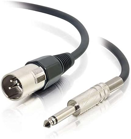 C2G 40040 Pro-Аудио XLR кабел с конектор 1/4 инча, черен (3 Фута, 0,91 м)