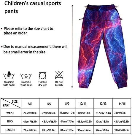 Aoopistc Спортни панталони с дизайн за децата, за момчета и Момичета от 4 до 15 години, Детски Спортни Облекла за бягане, Тренировки,